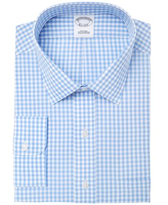 light blue gingham dress shirt