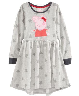 Peppa Pig - Star-Print Dress, Toddler Girls (2T-5T) & Little Girls (2-6X)