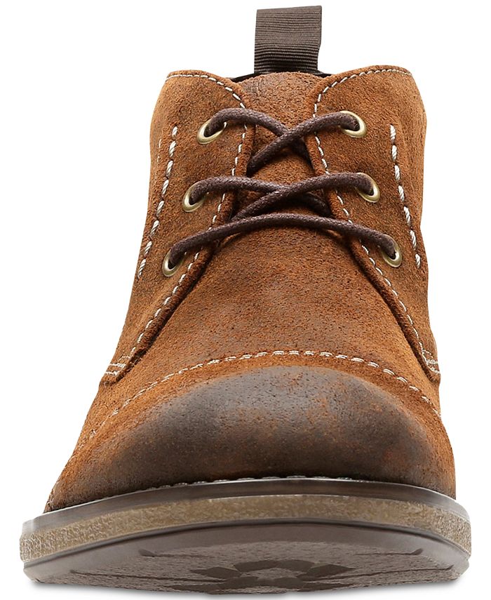 hinman mid dark tan suede