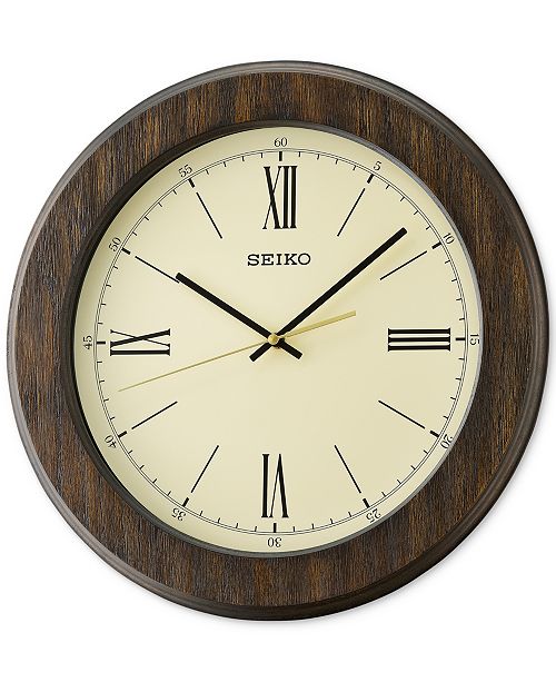 Seiko Wooden Wall Clock & Reviews Clocks Home Decor Macy's