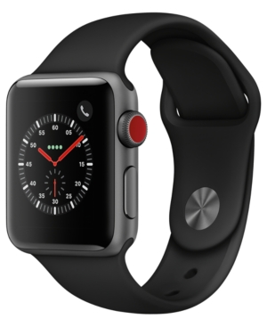 UPC 190198510723 product image for Apple Watch Series 3 Gps + Cellular, 38mm Space Gray Aluminum Case with Black Sp | upcitemdb.com
