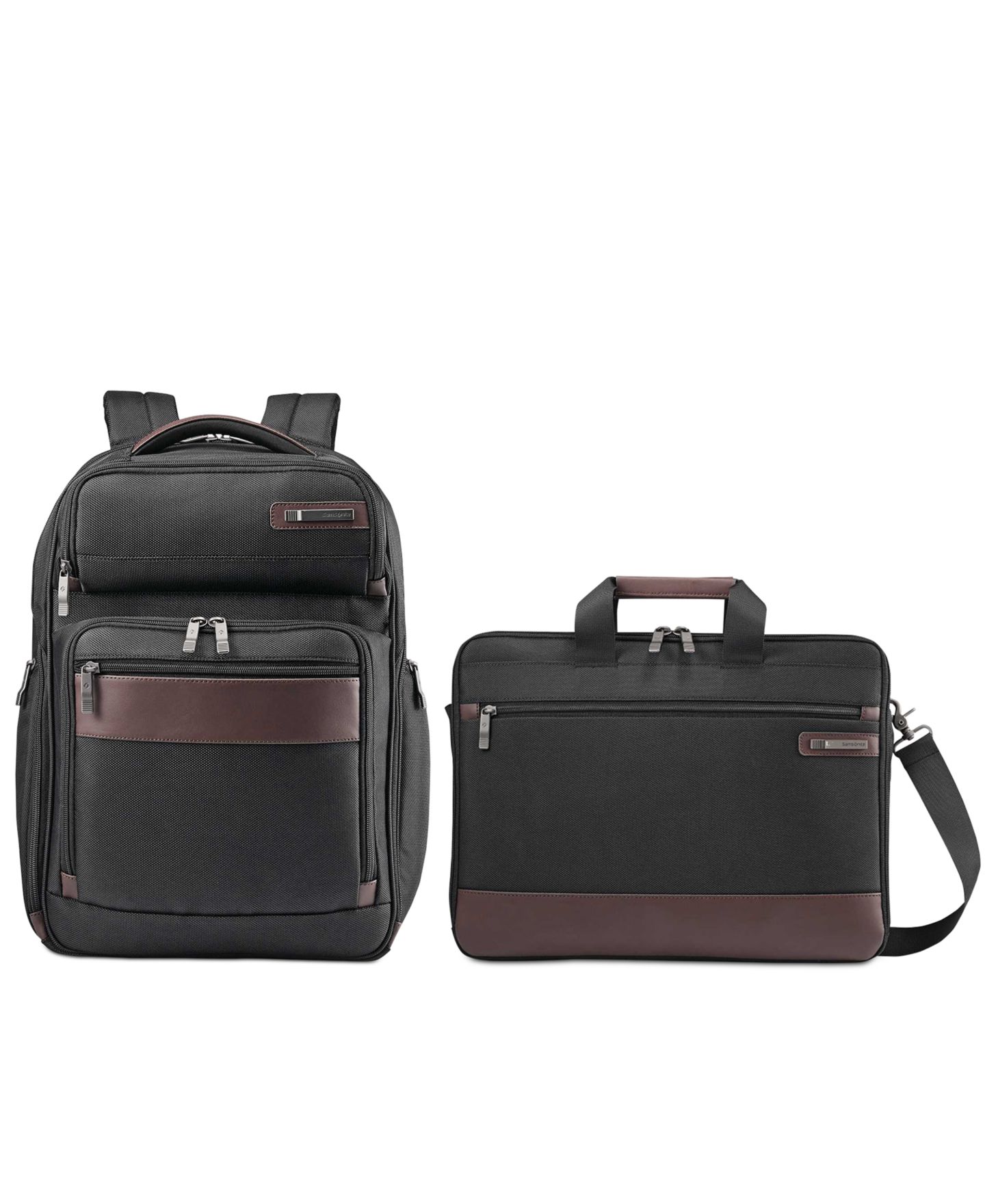 Женская сумка Samsonite Kombi Business Collection, цвет: Чёрный / Коричневый — фото 1