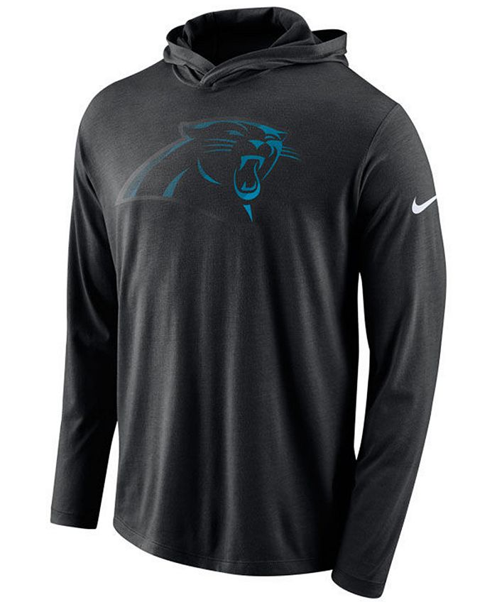 Nike Men's Carolina Panthers Blend Hooded Long Sleeve T-Shirt & Reviews ...