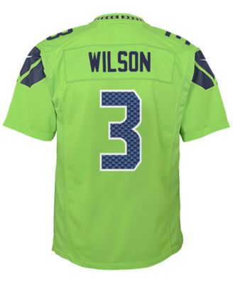 Autographed Russell Wilson Jersey - Blue Nike Size M RW Holo Stock #159119