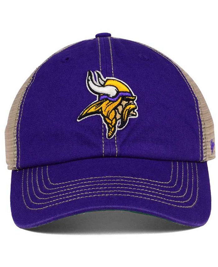 '47 Minnesota Vikings Clean Up Black Adjustable Dad Cap – NFL Officially Licensed