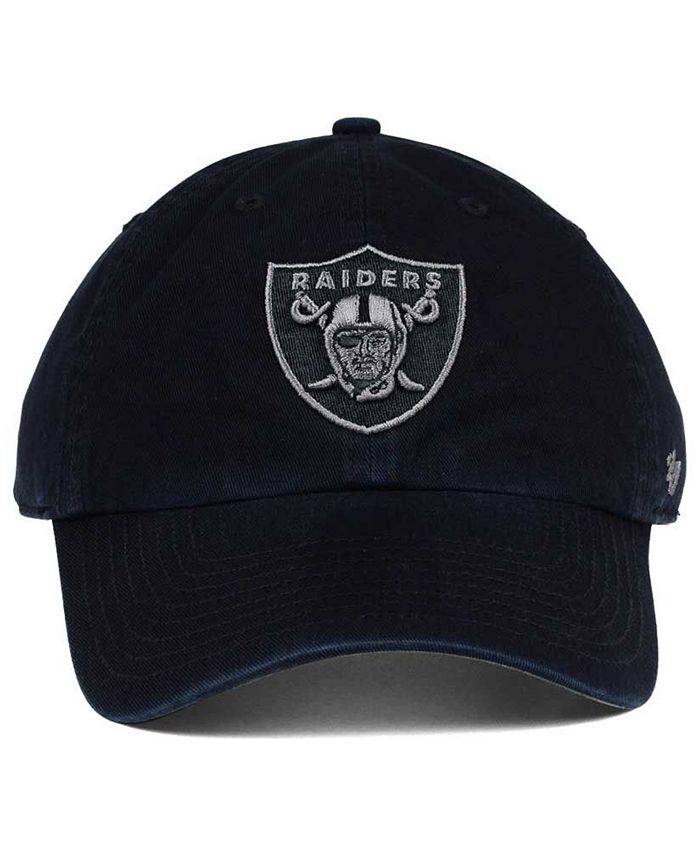 '47 Brand Oakland Raiders Triple Rush CLEAN UP Cap - Macy's
