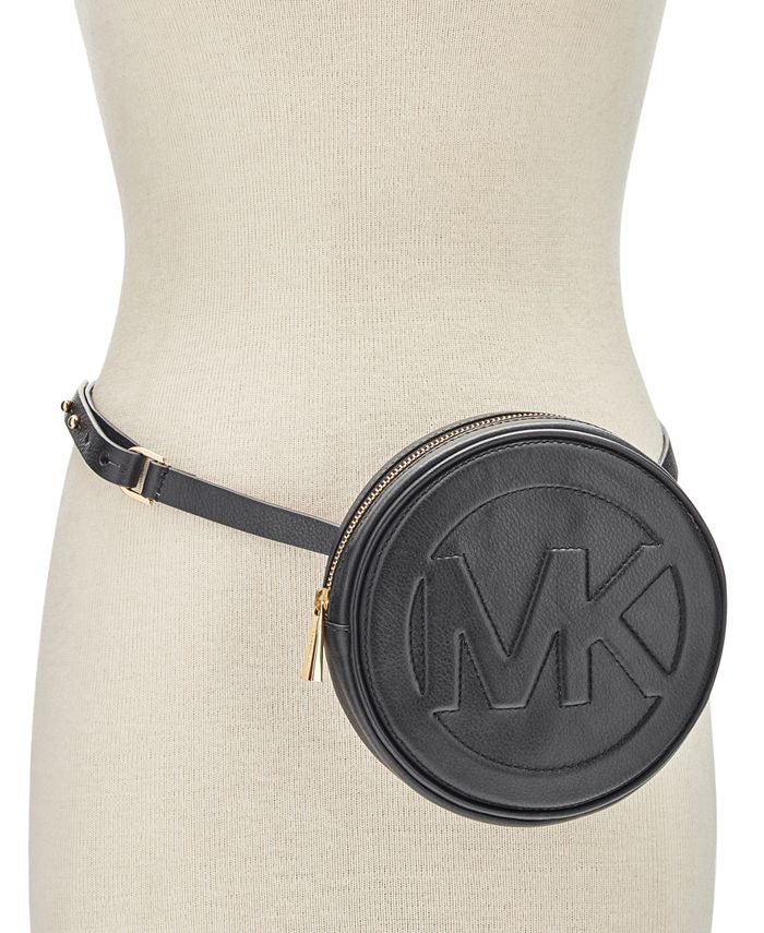 Michael Kors Round MK Logo Belt Bag & Reviews - Handbags & Accessories -  Macy's