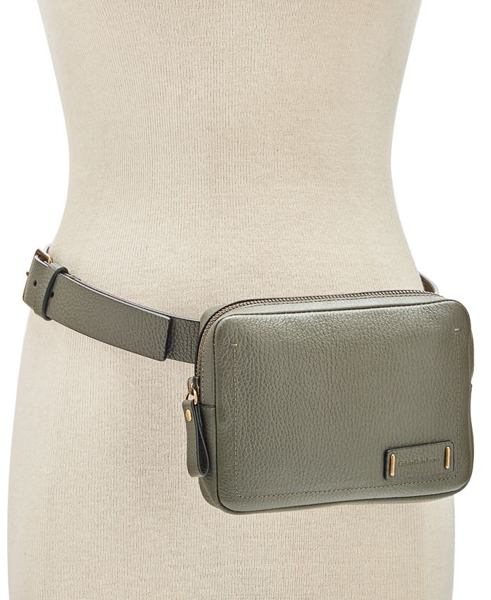 Calvin klein pebble store leather fanny pack