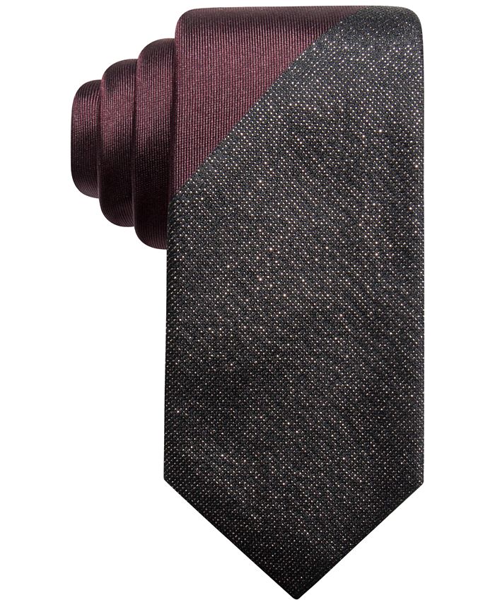Alfani Men's Panel Slim Tie, Created for Macy's - Macy's