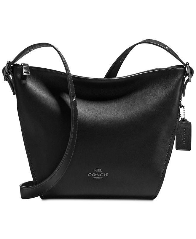 COACH Crossbody Dufflette in Refined Leather & Reviews - Handbags & Accessories - Macy&#39;s
