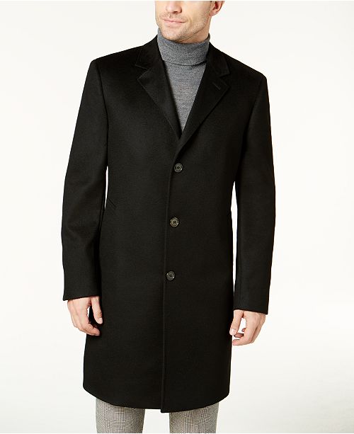 Lauren Ralph Lauren Men's Classic-Fit Cashmere Overcoat ...