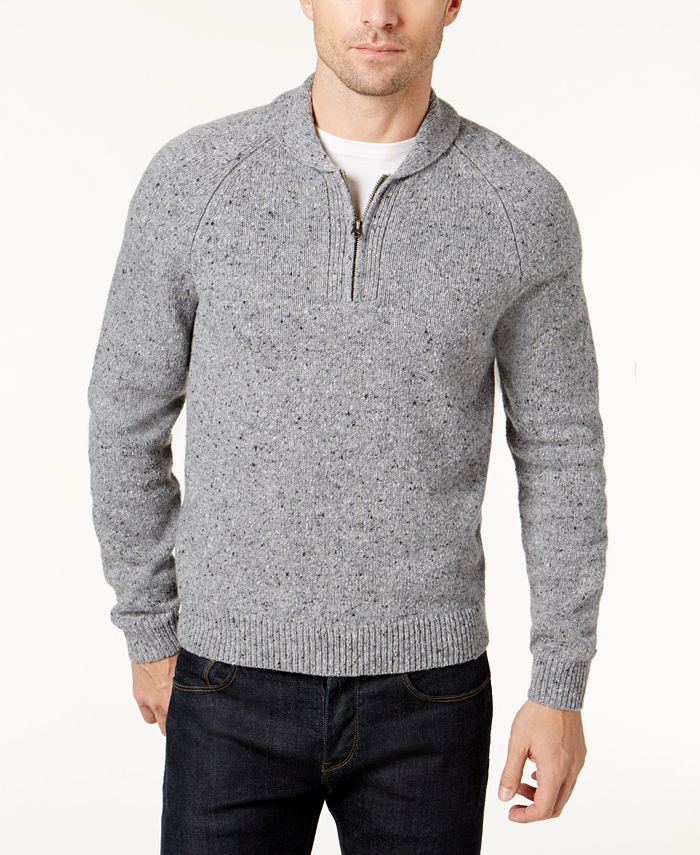 Brooks Brothers Men's Donegal Shawl-Collar Sweater - Macy's