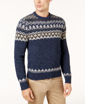 Brooks Brothers Men's Donegal Fair Isle Sweater - Macy's