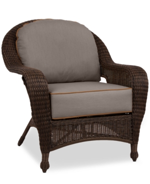 Furniture Sandy Cove Wicker Outdoor Club Chair Custom Sunbrella Created For Macy S From Macys Com Daily Mail