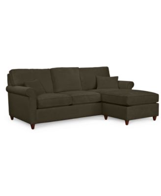 Lidia 82" Fabric 2-Pc. Reversible Chaise Sectional Sofa with Storage Ottoman - Custom Colors, Created for Macy's