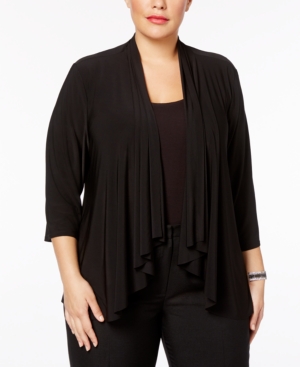 R & M Richards Plus Size Swing Cardigan