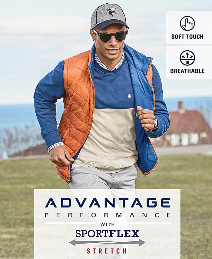 IZOD Men s Advantage Performance Colorblocked Sweatshirt Macy s