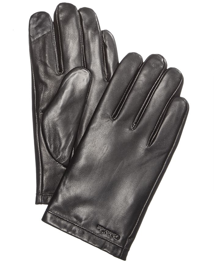 Descubrir 52+ imagen calvin klein mens leather gloves