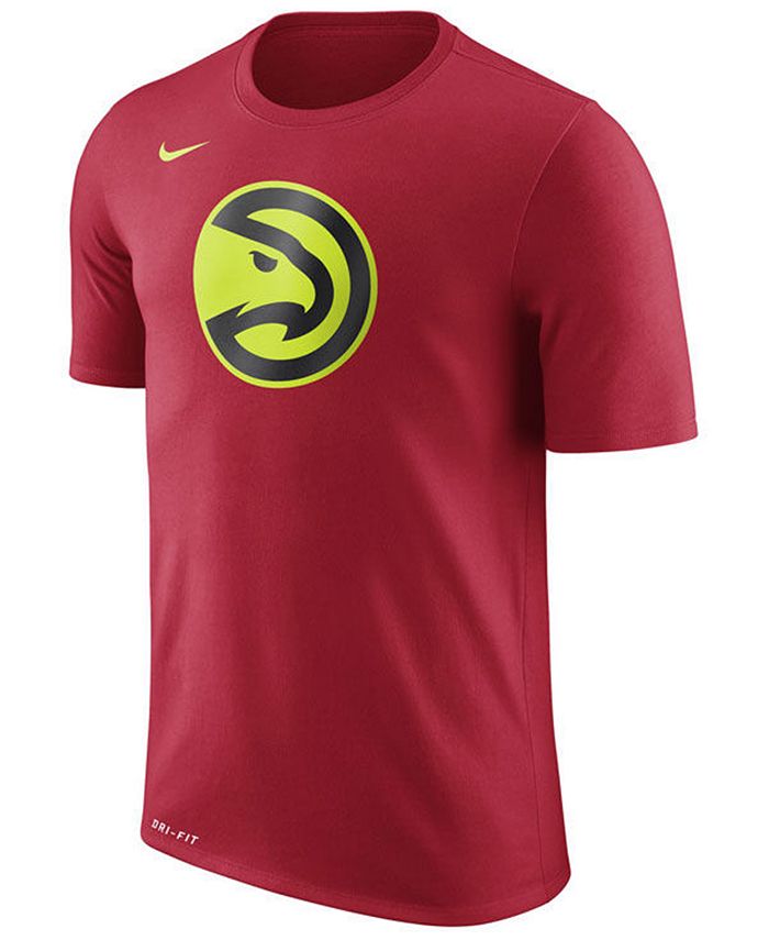 Nike Men s Atlanta Hawks Dri FIT Cotton Logo T Shirt Macy s