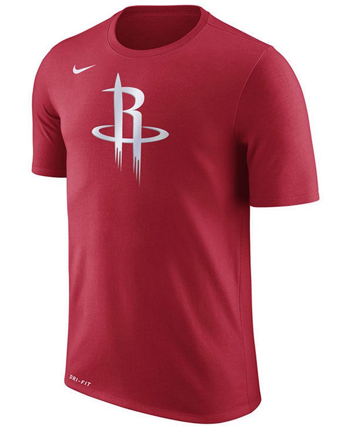 Nike Men's Houston Rockets Dri-FIT Cotton Logo T-Shirt - Macy's