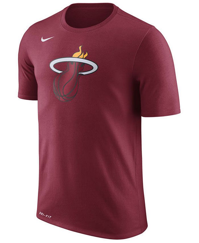 Nike Men's Miami Heat Dri-FIT Cotton Logo T-Shirt & Reviews - Sports ...