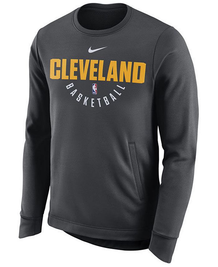 Nike Men's Cleveland Cavaliers Practice Therma Crew Sweatshirt - Macy's