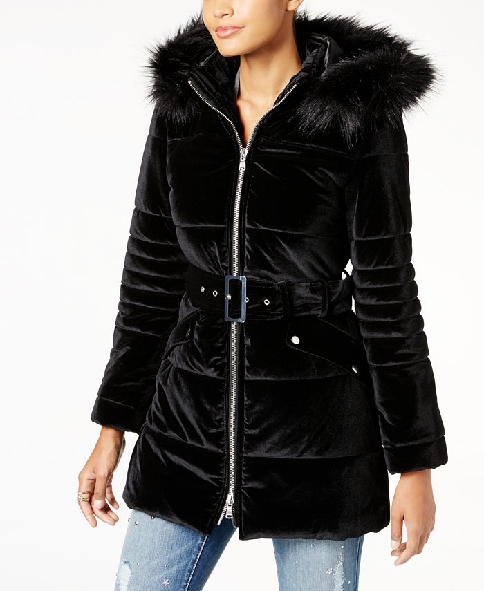 Inc velvet puffer coat clearance