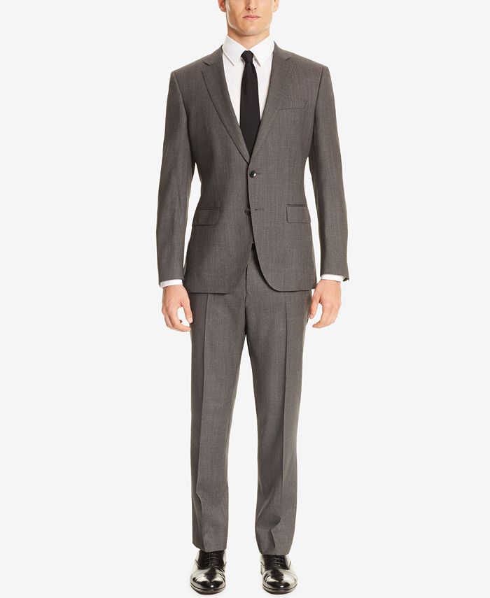Hugo Boss BOSS Men's Slim-Fit Birdseye Suit - Macy's