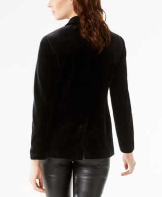 Women's Petite Velvet Blazer, Created for Macy's