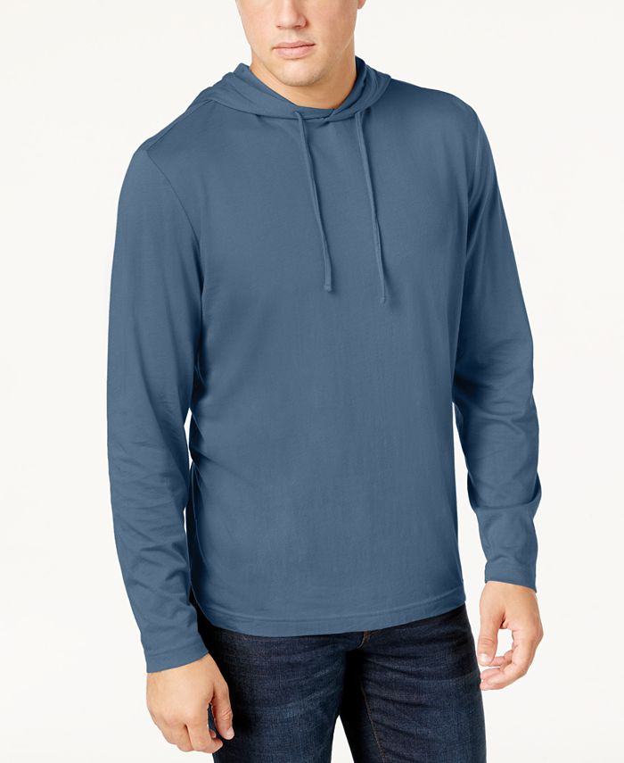Club Room Men's Jersey Hooded Shirt, Created for Macy's - Macy's