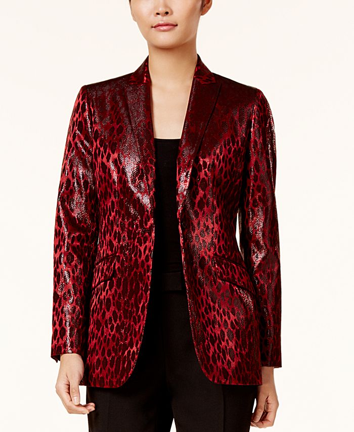Anne klein jacquard hotsell jacket