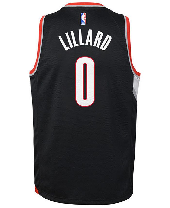 Youth Nike Damian Lillard Black Portland Trail Blazers Swingman Jersey -  Icon Edition