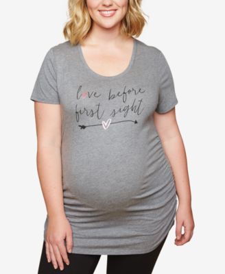 Motherhood Maternity - Maternity Plus Size Graphic T-Shirt