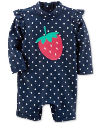 strawberry swimsuit baby