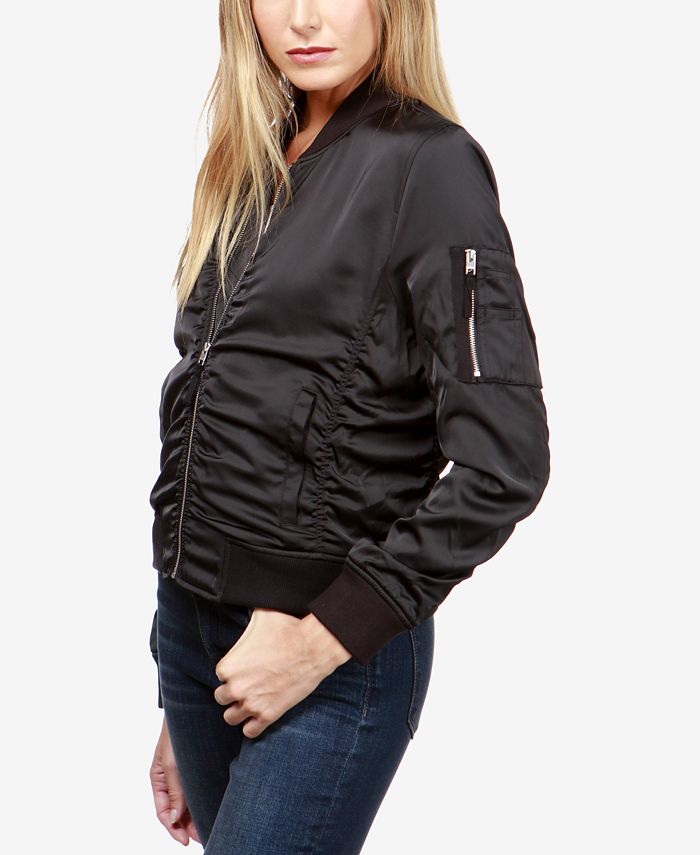 Lucky Brand Ruched Bomber Jacket Macy's