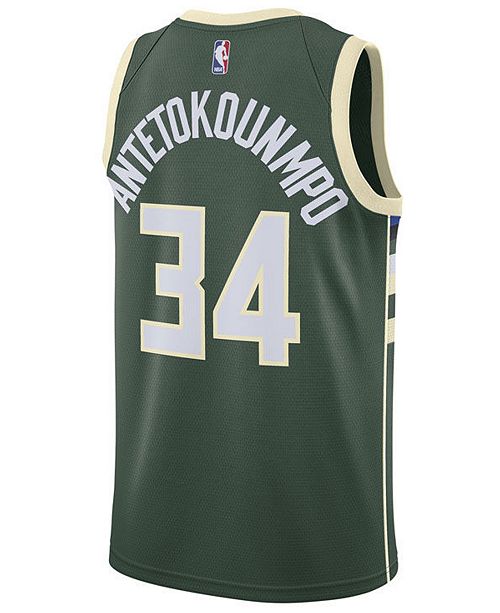 Nike Men's Giannis Antetokounmpo Milwaukee Bucks Icon Swingman Jersey