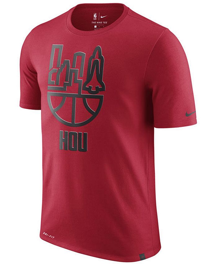Nike Men's Houston Rockets Dri-FIT Driblend Cityscape T-Shirt & Reviews ...