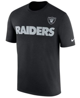 Nike Men's Oakland Raiders Legend Sideline Team T-Shirt - Macy's