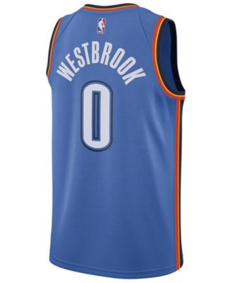 Nike Men's Russell Westbrook Oklahoma City Thunder Icon Swingman Jersey ...