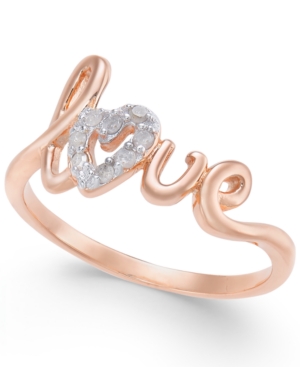 image of Diamond Love Ring (1/10 ct. t.w.) in 14k Gold-Plated Sterling Silver