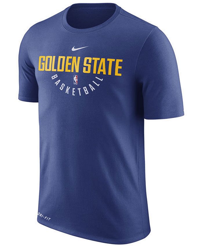 Nike Men's Golden State Warriors Dri-FIT Cotton Practice T-Shirt - Macy's