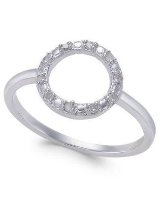 Macy's Diamond Circle Ring (1/10 ct. t.w.) - Macy's