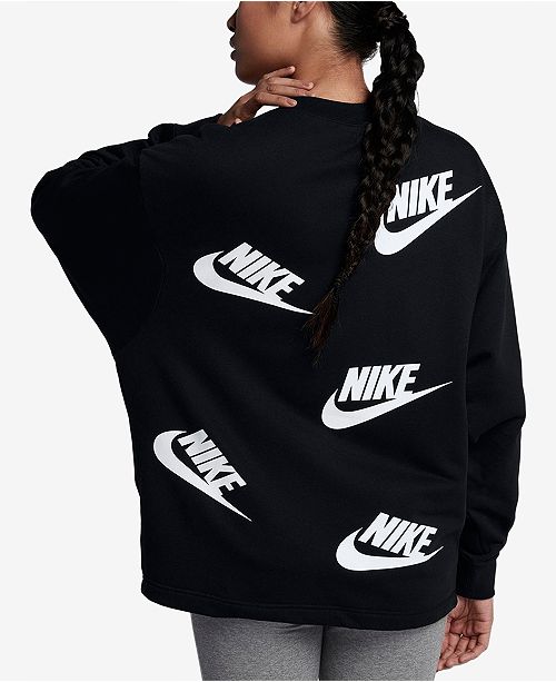 Nike Sportswear Futura Logo-Print Long-Sleeve Top & Reviews - Tops ...