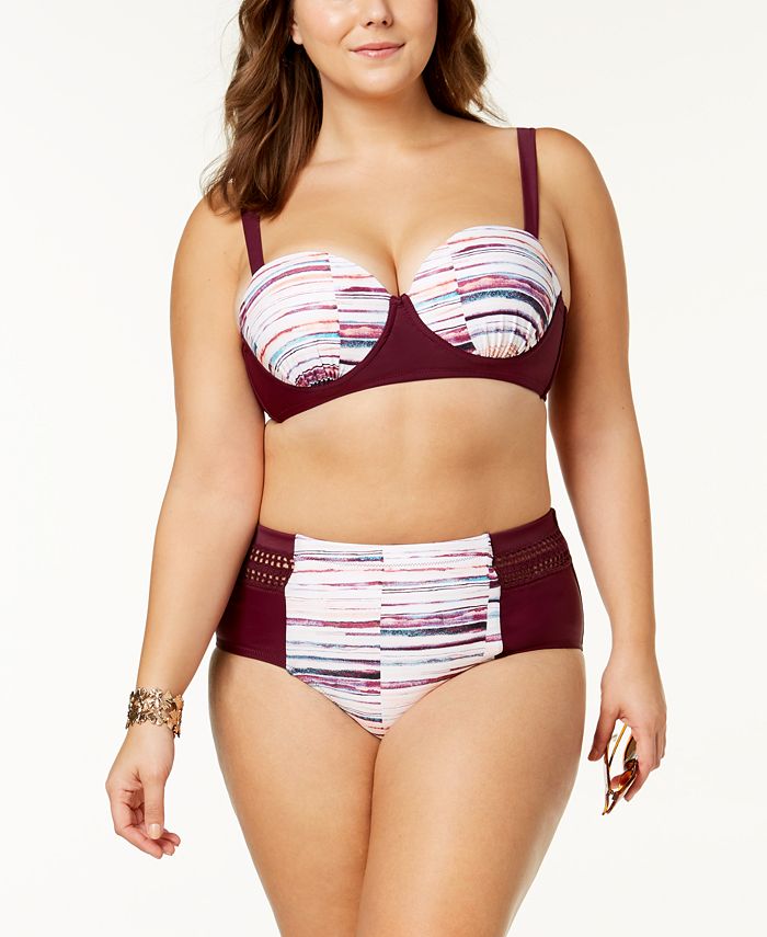 Raisins Curve Trendy Plus Baja Surf Underwire PushUp Bikini Top