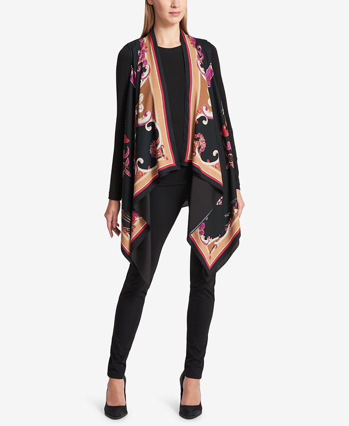 DKNY Printed DoubleLayered Vest Macy's