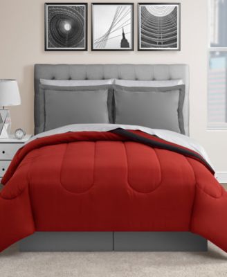 Austin Stripe/Solid Reversible 8 Pc. Comforter Set, Created for Macy's