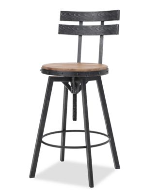 Noble House - Eddan Swivel Bar Stool, Quick Ship