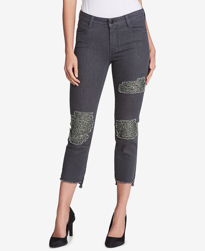 DKNY Sequined Ripped Skinny Jeans Macy's