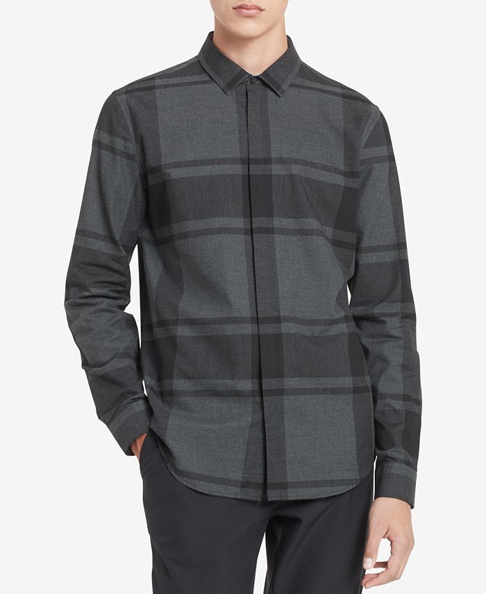 Calvin Klein Men's Large Plaid Shirt Macy's