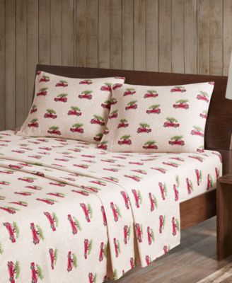 Printed Flannel 4-Pc. Sheet Set, King